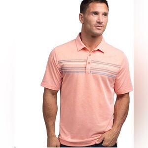 Travis Mathew DHM Golf Polo Short Sleeve Polo Shirt with Logo Medium